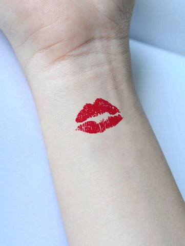 Lip Pattern Temporary Tattoos For Women